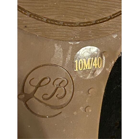 Lucky Brand Larise Cut Out Open Toe Ankle Bootie Womens Size 10M Black Slip On S - Picture 8 of 9